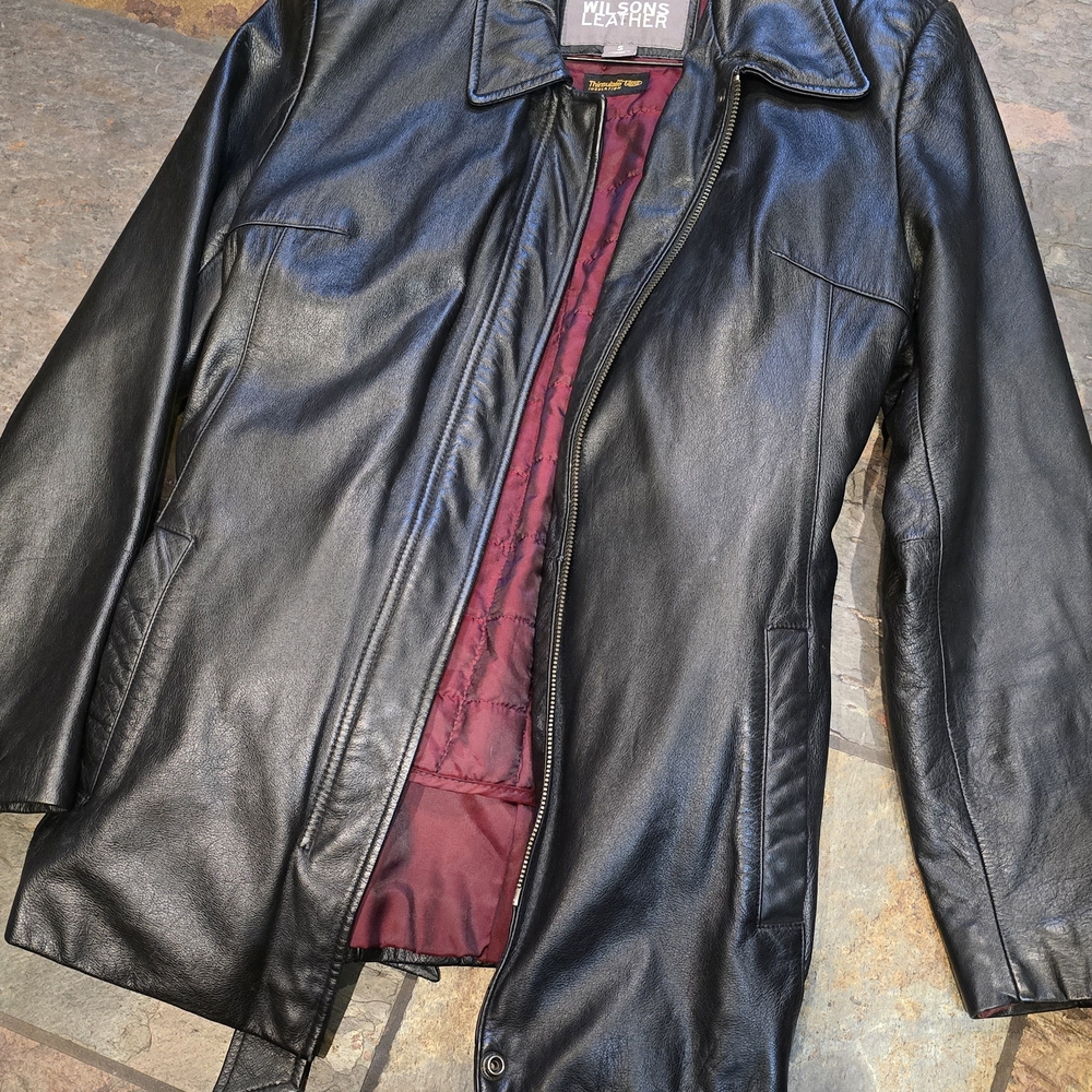 Wilsons Leather Vintage Black Jacket